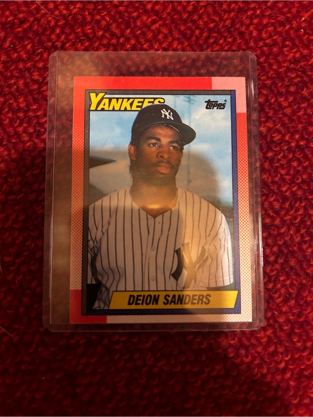 Topps Deon Sanders/ Don Mattingly Baseball Card - Gold/Black